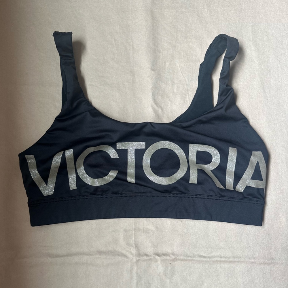 Victoria's Secret Black and Silver sports bra